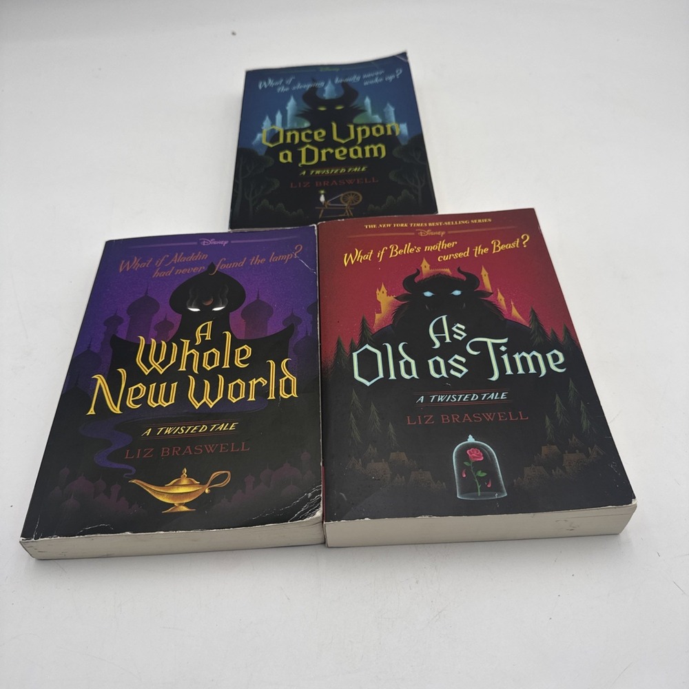 Disney A Twisted Tale Books 1-3 Liz Braswell Aladdin Beauty Sleeping Beauty